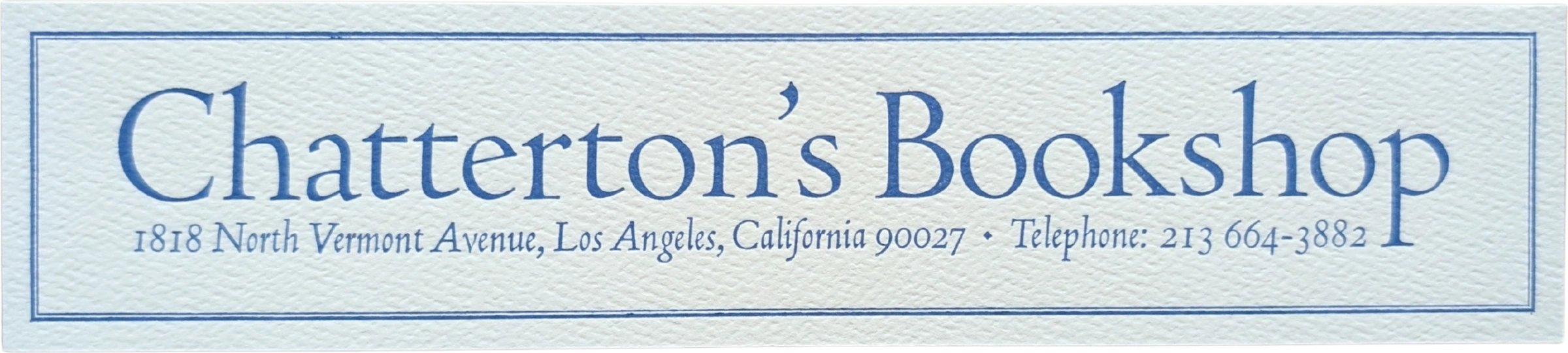 Chatterton's Bookshop