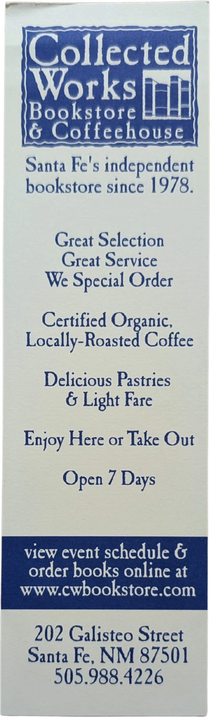 Collected Works Bookstore & Coffeehouse (Beige)