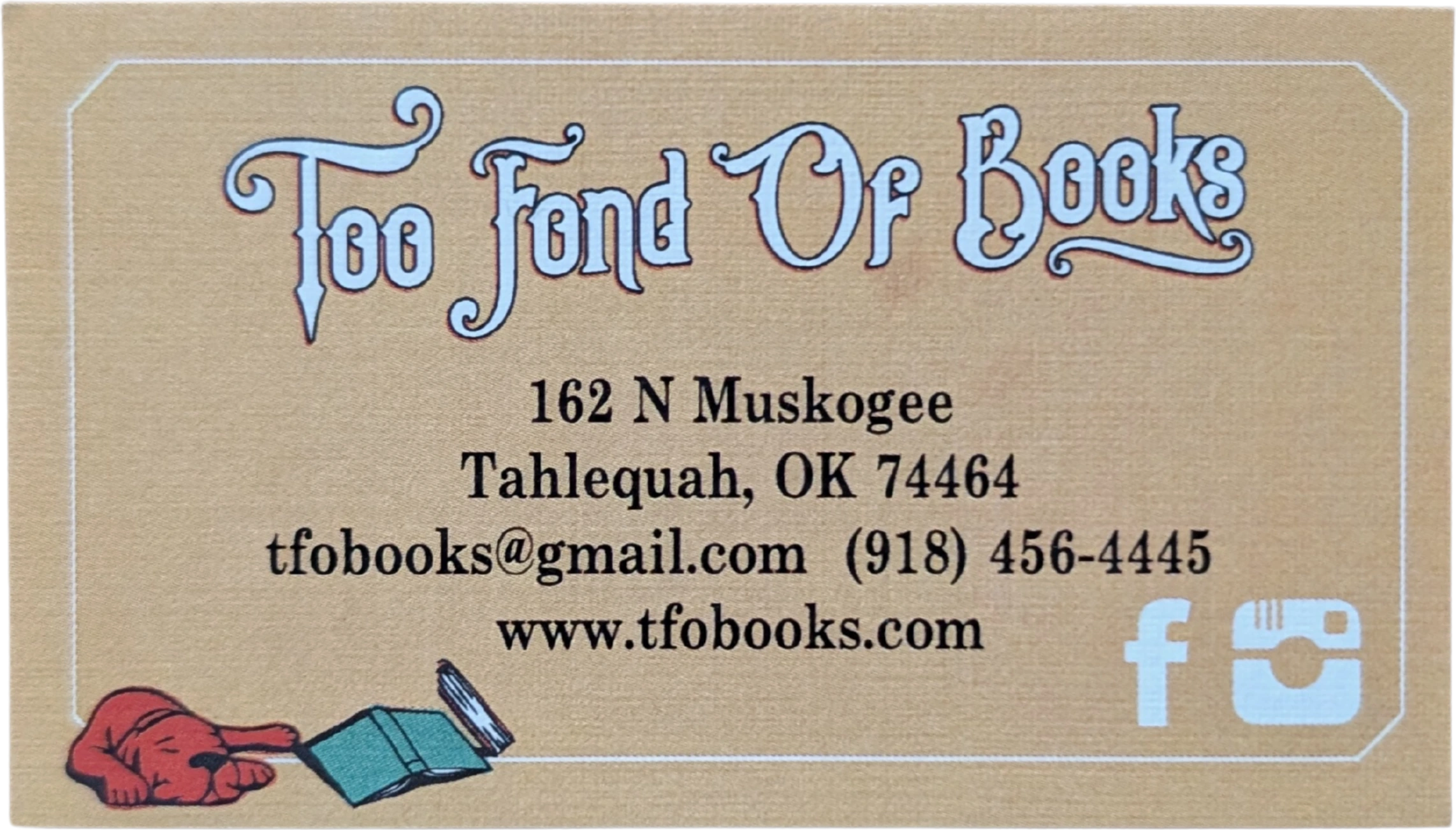 Too Fond Of Books