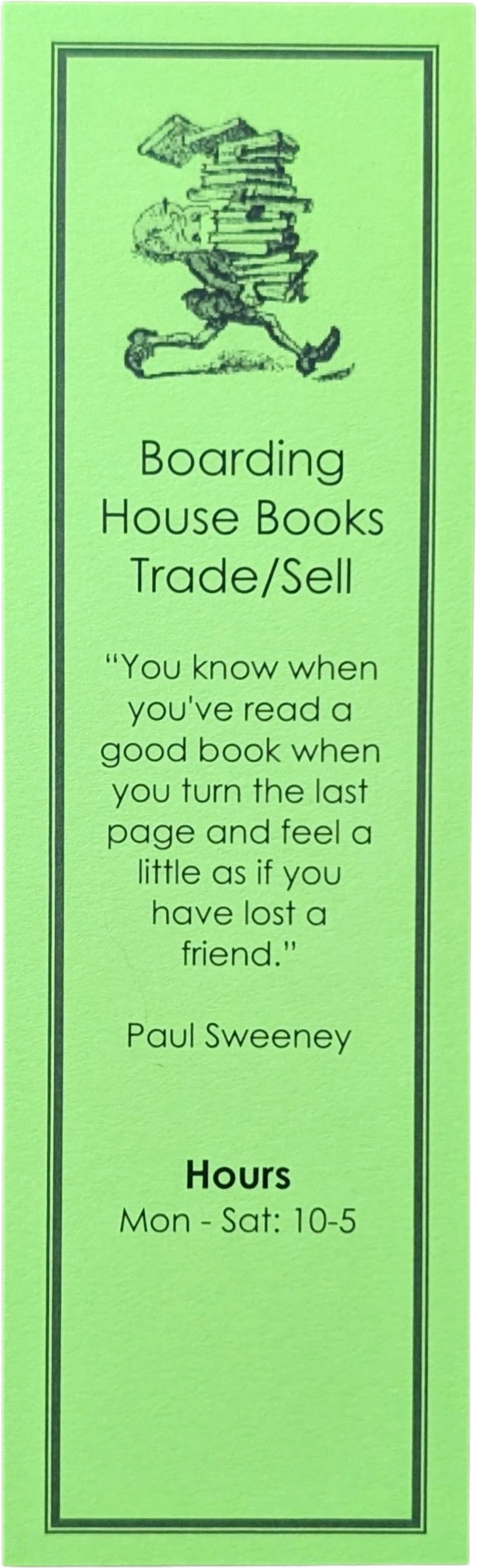 Boarding House Books (Green)