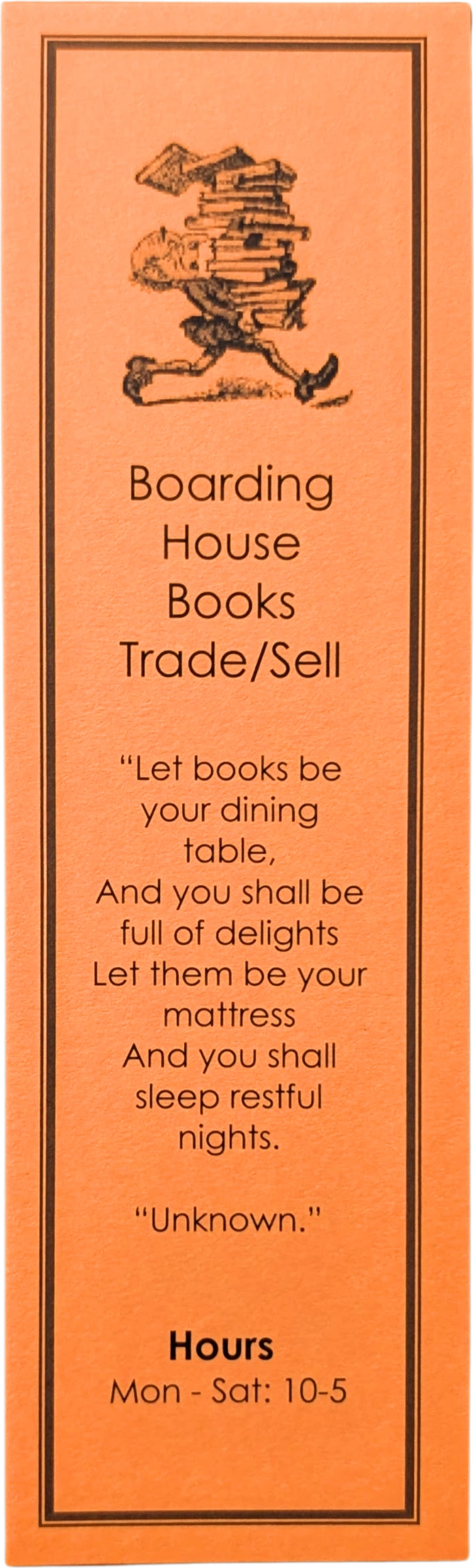 Boarding House Books (Orange)