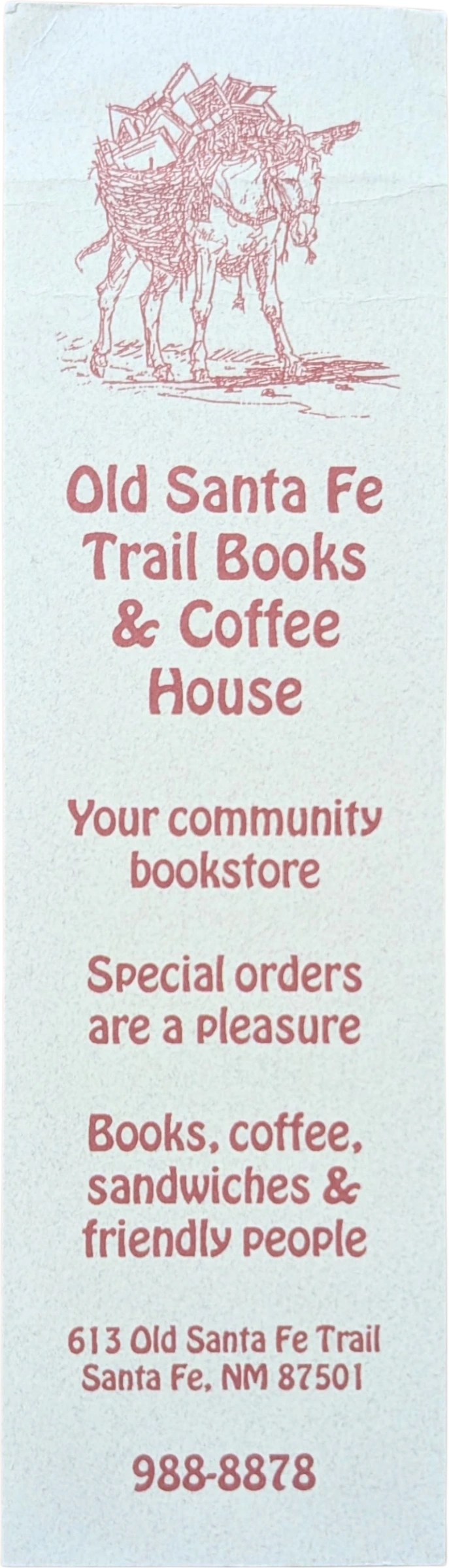 Old Santa Fe Trail Books & Coffee House