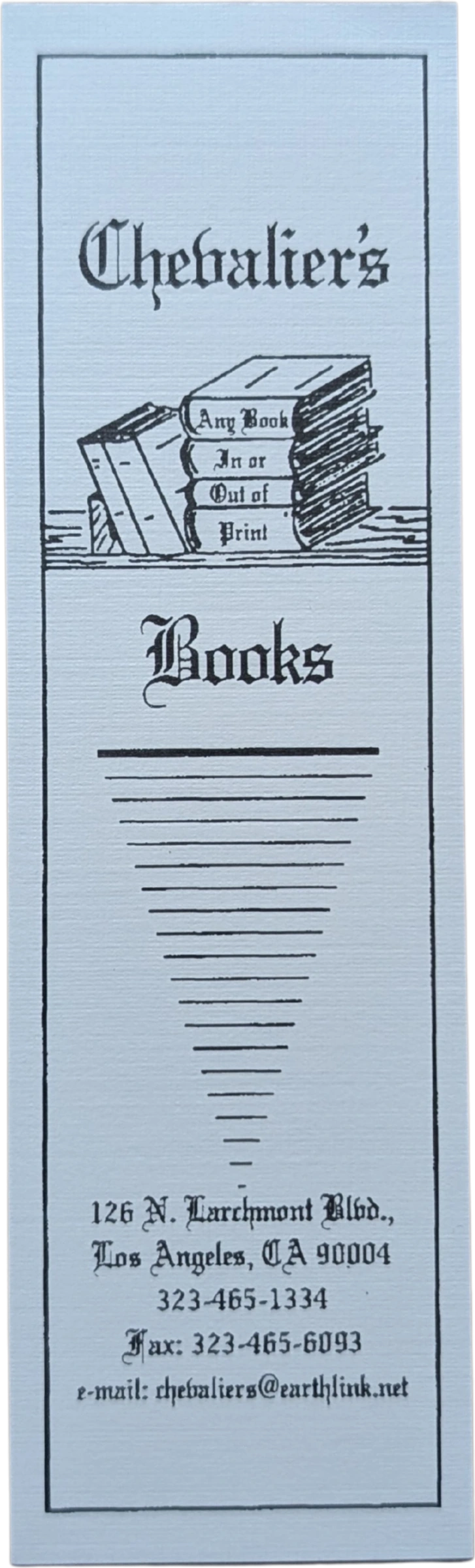 Chevalier's Books