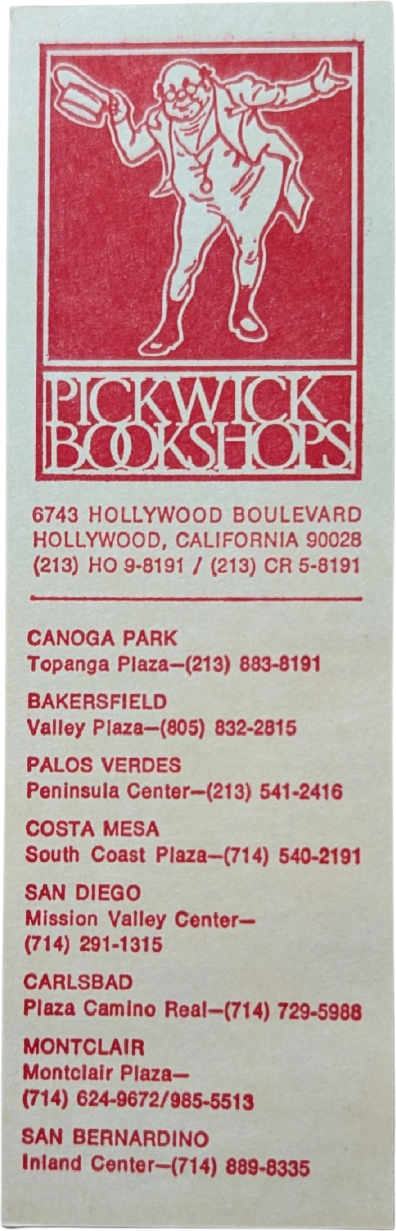 Pickwick Bookshops (Opening Soon Atlantic-Richfield)