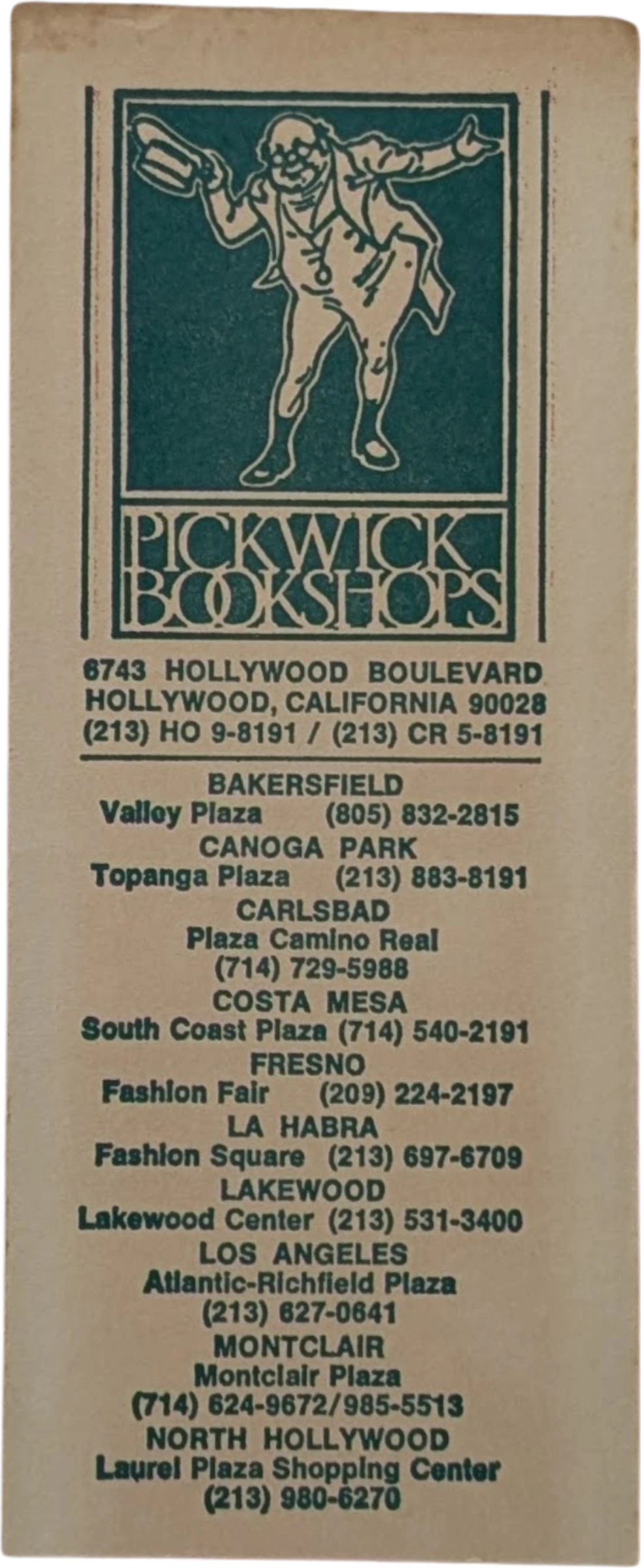 Pickwick Bookshops (LA Locations)