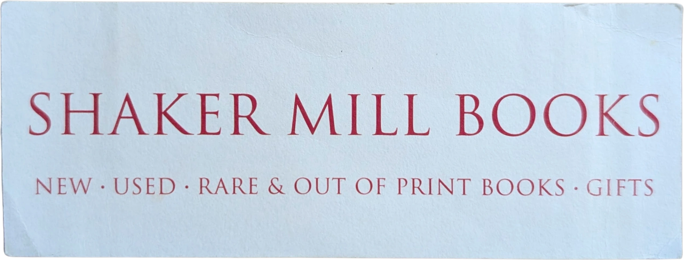 Shaker Mill Books