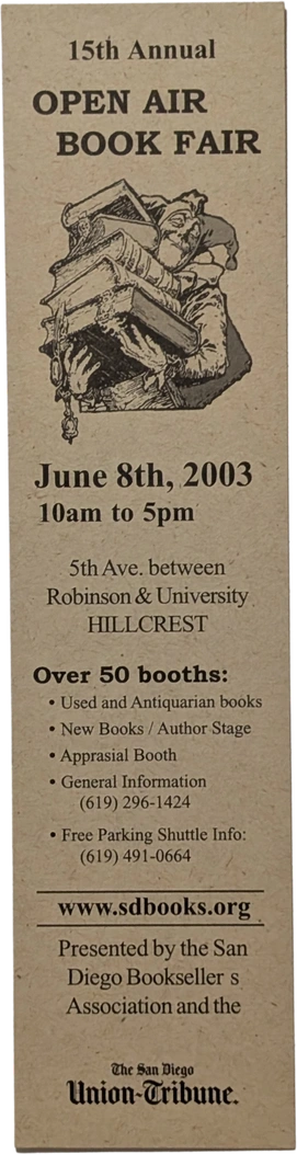 Open Air Book Fair San Diego