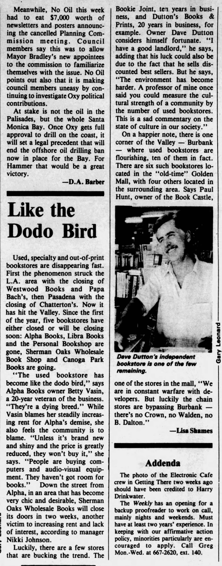 LA Weekly (Aug 30, 1984)