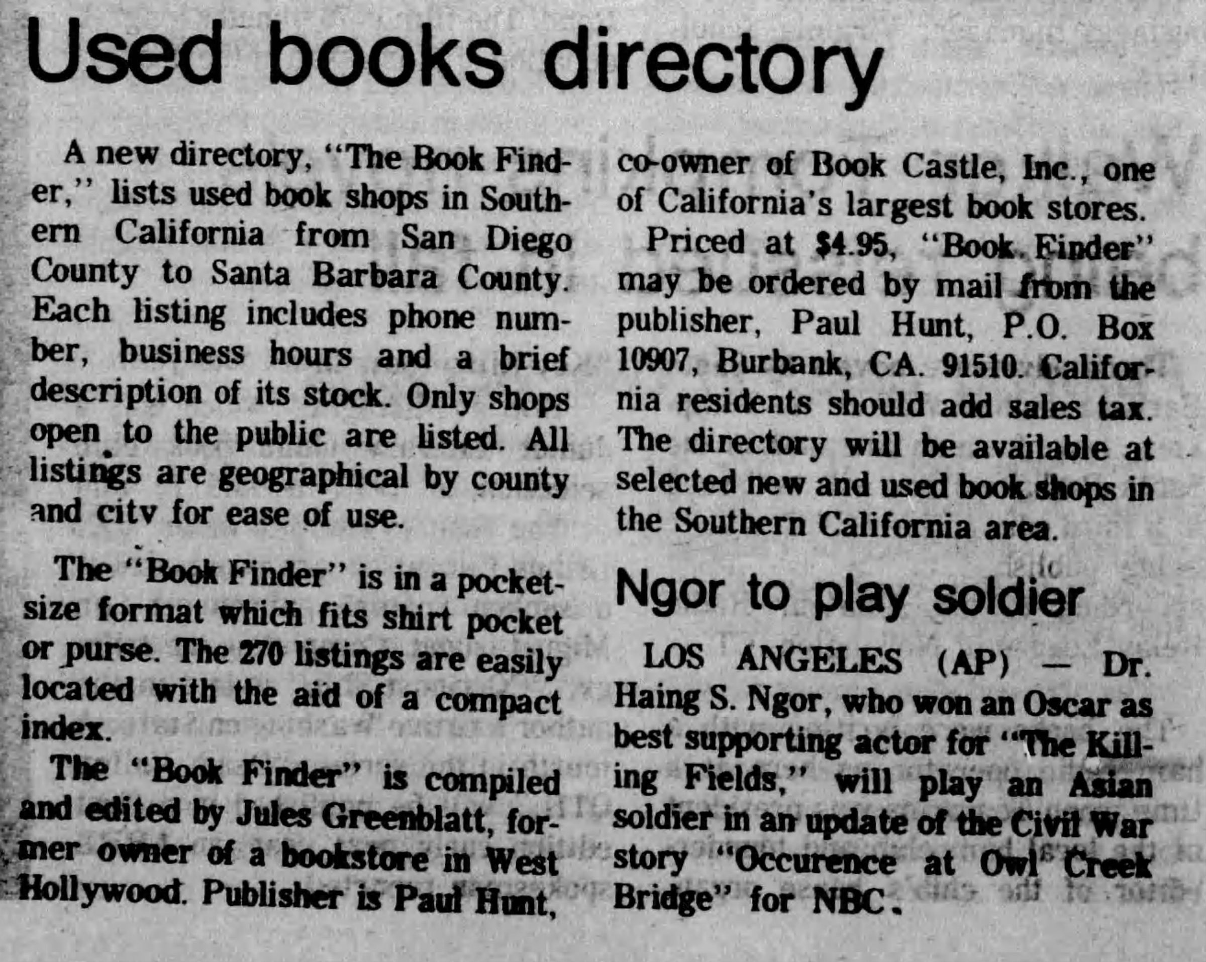 Santa Barbara News Press (Jun 29, 1985)