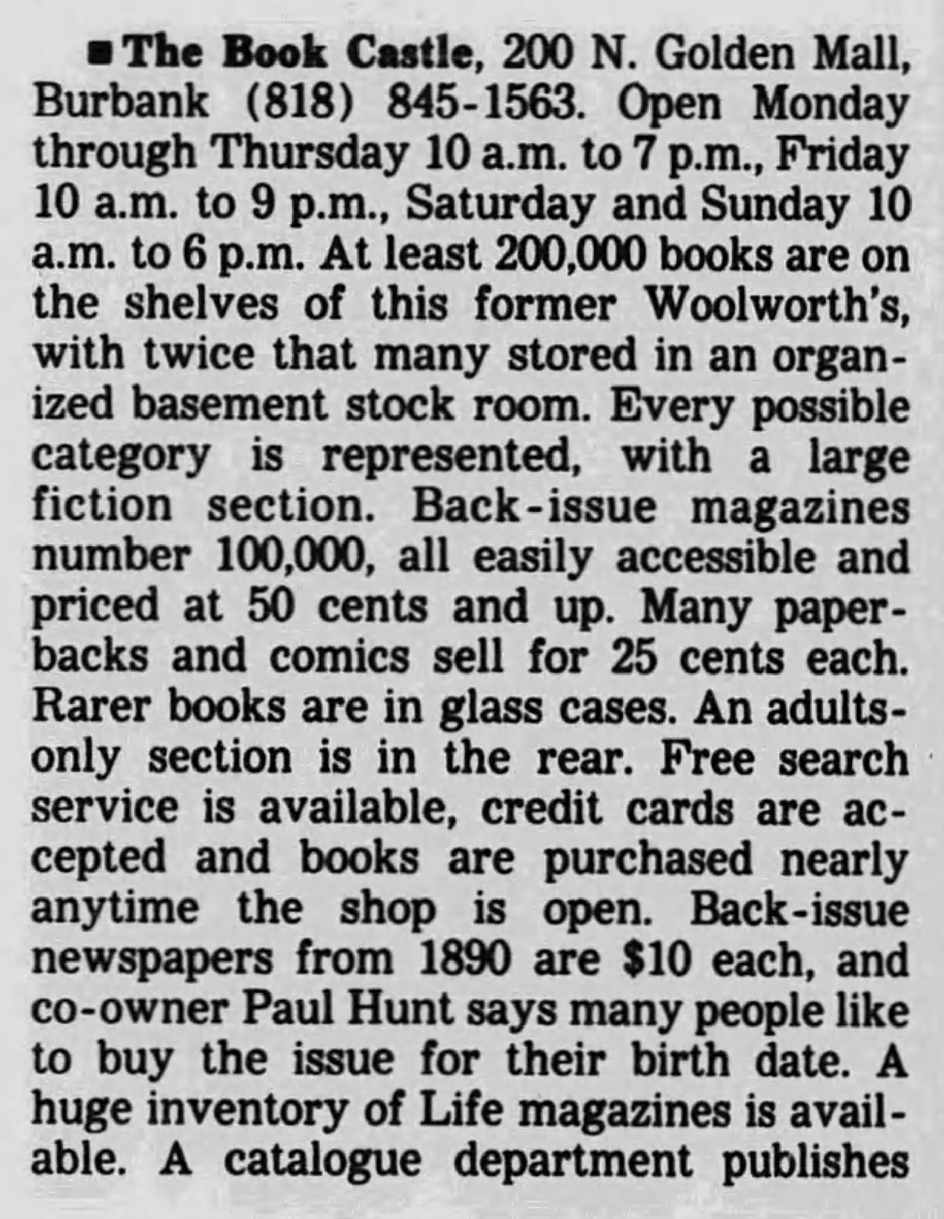 The Los Angeles Times (Nov 12, 1987)