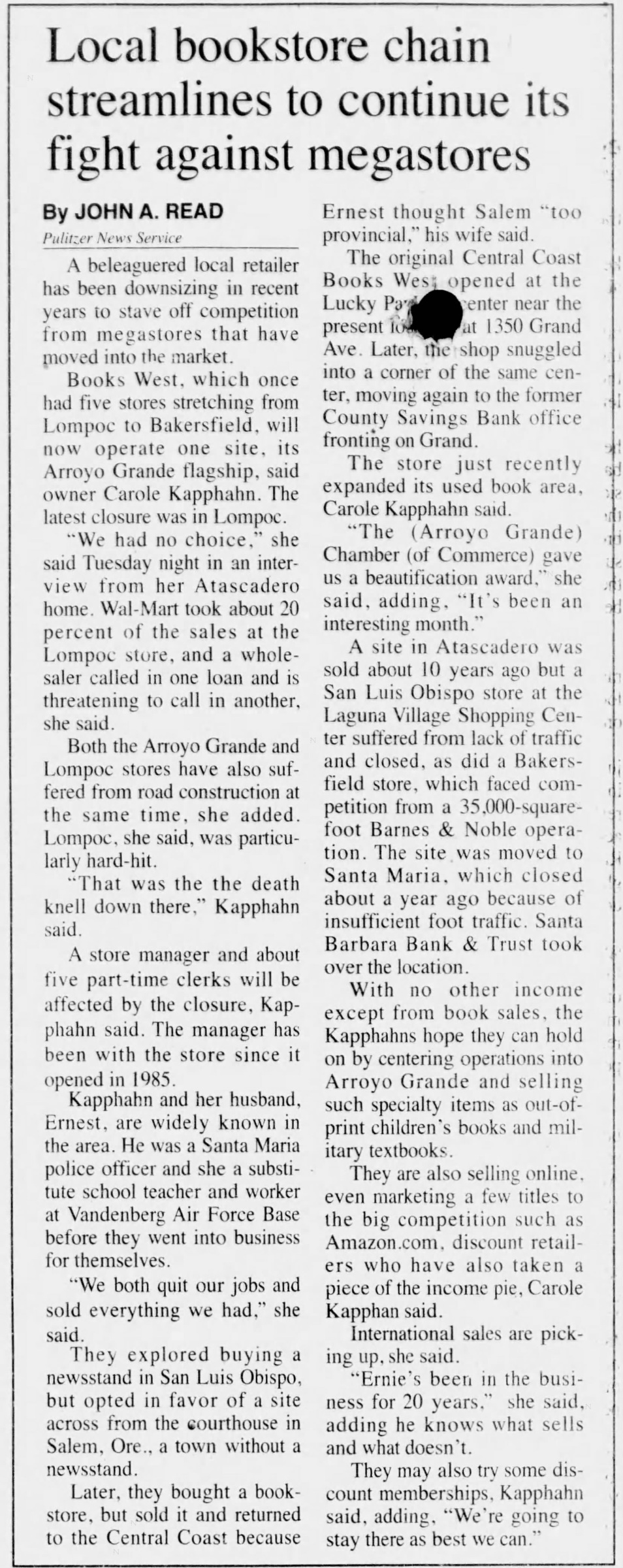 Times Press Recorder (Dec 3, 1999)