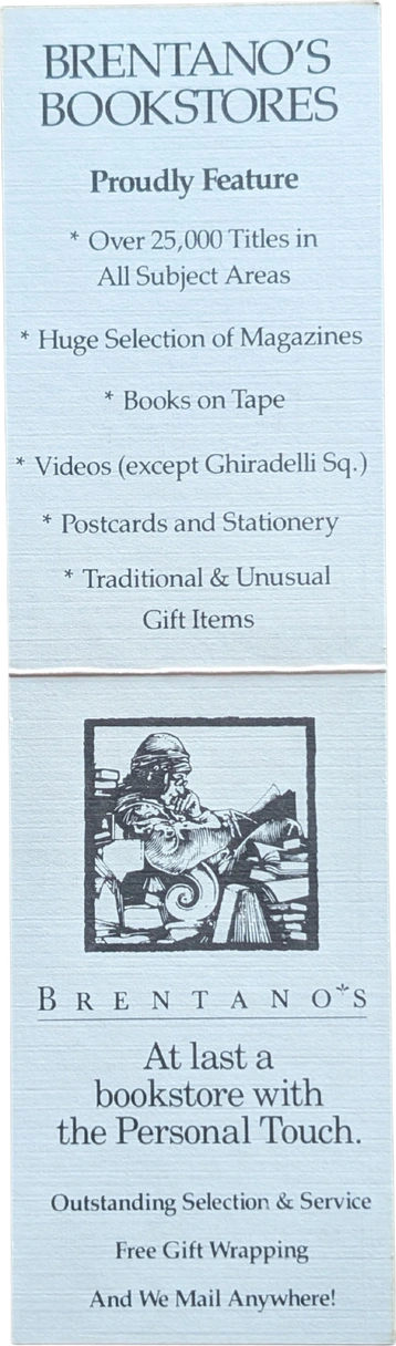 Brentano's Bookstore (Folding Card)